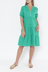 Linen Tiered Dress