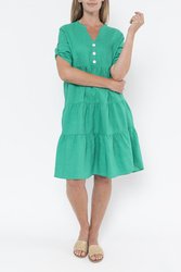 Linen Tiered Dress
