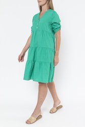 Linen Tiered Dress