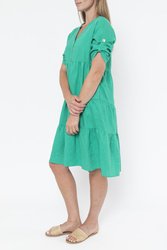 Linen Tiered Dress