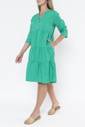 Linen Tiered Dress
