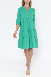 Linen Tiered Dress
