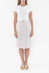 Stripe Linen Skirt