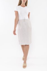 Stripe Linen Skirt