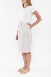 Stripe Linen Skirt