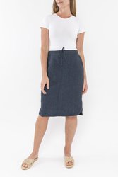 Pull On Linen Skirt