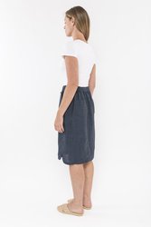 Pull On Linen Skirt