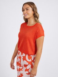 Alma Metallic Knit Top