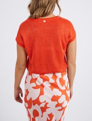 Alma Metallic Knit Top