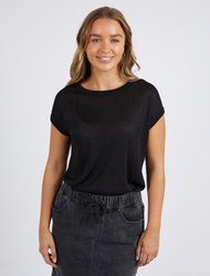 Alma Metallic Knit Top