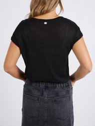 Alma Metallic Knit Top