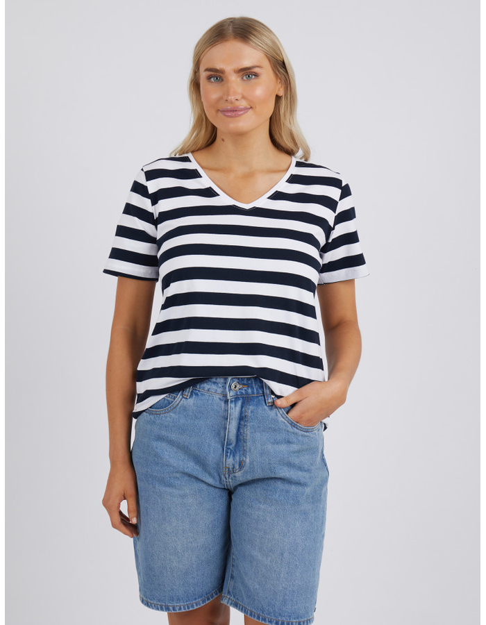 Fortune Stripe Vee Women's Tee