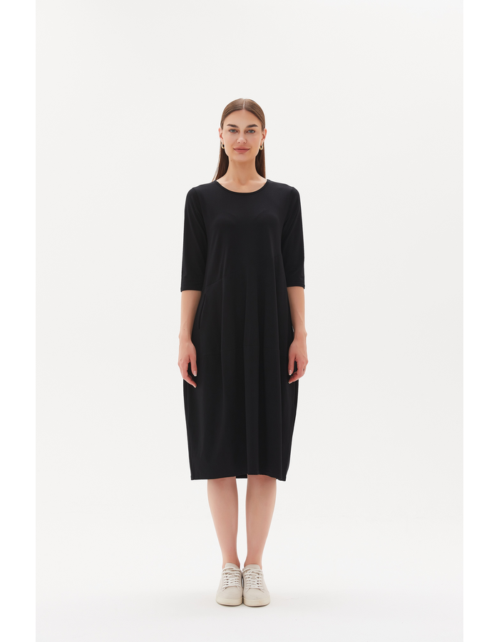 3/4 Sleeve Diagonal Dress