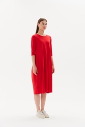 3/4 Sleeve Diagonal Dress