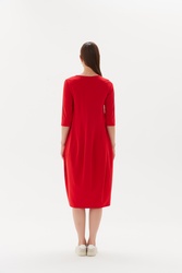 3/4 Sleeve Diagonal Dress