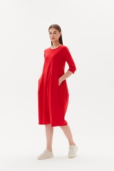 3/4 Sleeve Diagonal Dress