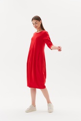 3/4 Sleeve Diagonal Dress