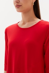 3/4 Sleeve Diagonal Dress