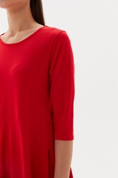 3/4 Sleeve Diagonal Dress