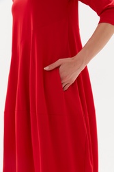 3/4 Sleeve Diagonal Dress