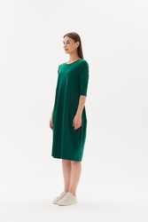 3/4 Sleeve Diagonal Dress