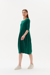 3/4 Sleeve Diagonal Dress