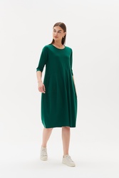 3/4 Sleeve Diagonal Dress