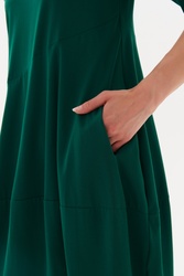3/4 Sleeve Diagonal Dress
