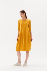 3/4 Sleeve Diagonal Dress