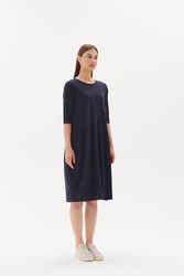 3/4 Sleeve Diagonal Dress