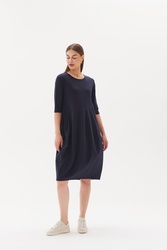 3/4 Sleeve Diagonal Dress