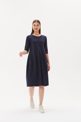3/4 Sleeve Diagonal Dress