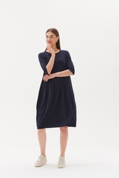3/4 Sleeve Diagonal Dress