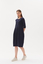 3/4 Sleeve Diagonal Dress