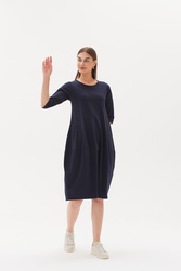 3/4 Sleeve Diagonal Dress