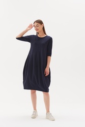 3/4 Sleeve Diagonal Dress