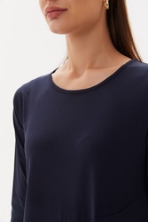 3/4 Sleeve Diagonal Dress