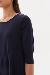 3/4 Sleeve Diagonal Dress