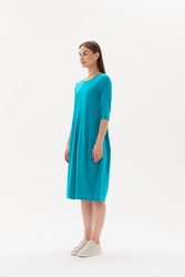 3/4 Sleeve Diagonal Dress