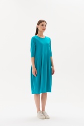 3/4 Sleeve Diagonal Dress