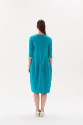 3/4 Sleeve Diagonal Dress
