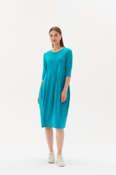 3/4 Sleeve Diagonal Dress