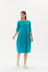 3/4 Sleeve Diagonal Dress