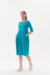 3/4 Sleeve Diagonal Dress