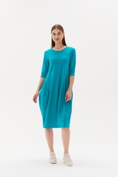 3/4 Sleeve Diagonal Dress