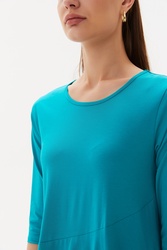 3/4 Sleeve Diagonal Dress