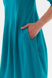 3/4 Sleeve Diagonal Dress
