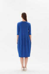 3/4 Sleeve Diagonal Dress