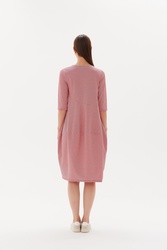 3/4 Slv St Diagonal Dress