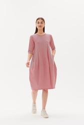 3/4 Slv St Diagonal Dress